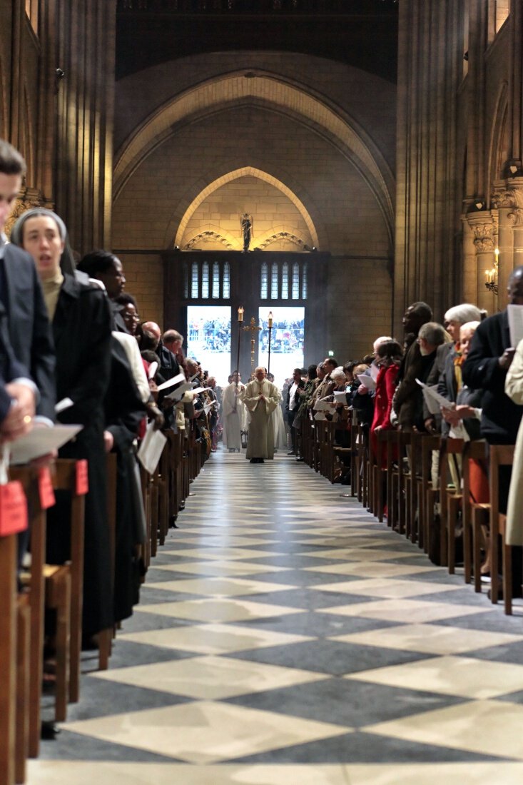 Messe d'action de grâce à Notre-Dame de Paris. © Yannick Boschat / Diocèse de Paris.