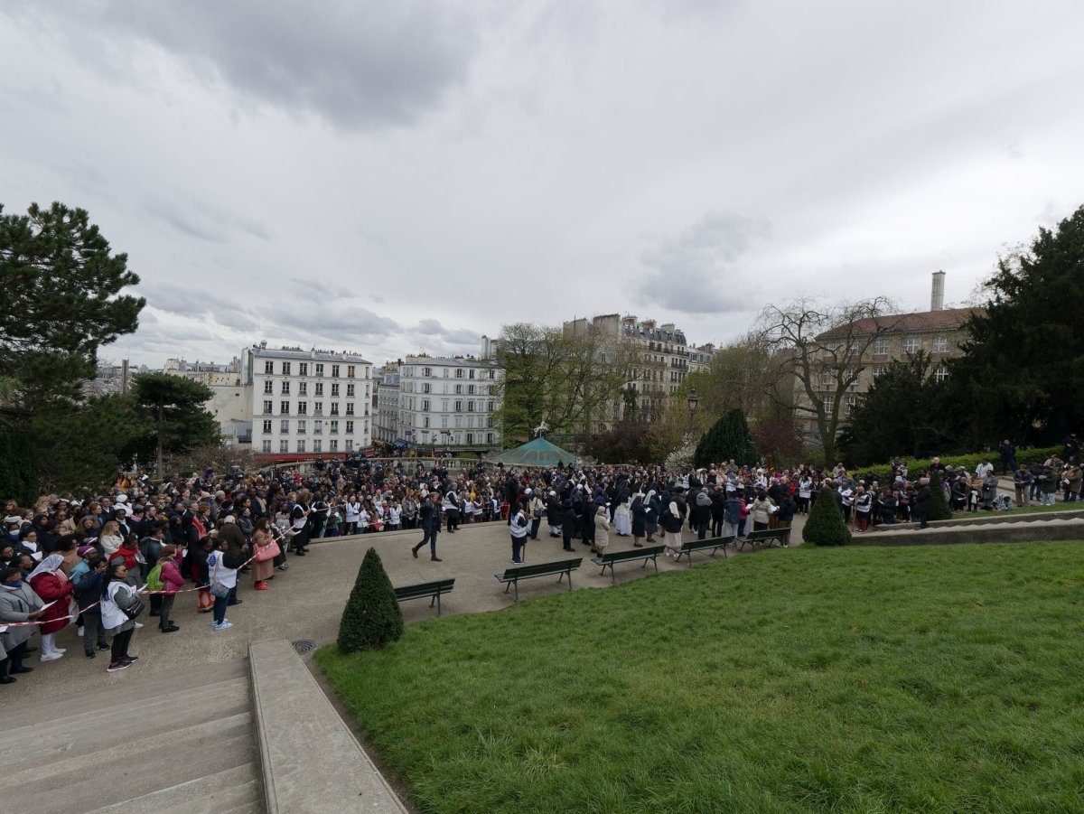 Chemin de croix de Montmartre 2024. © Yannick Boschat / Diocèse de Paris.
