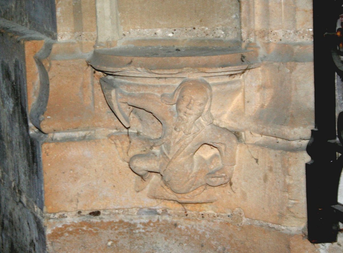 Bénitier gothique de St Merry. © C.D.A.S..