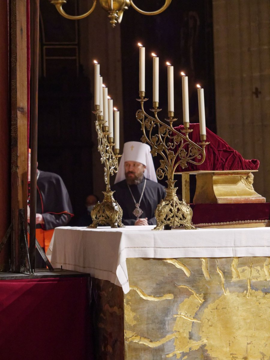 Ostention de la sainte couronne d'épines. © Yannick Boschat / Diocèse de Paris.
