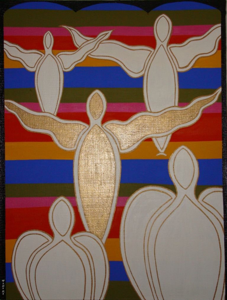 Gloire. © Tomoko Kazama-Ober Acrylique sur toile, 116x89cm 