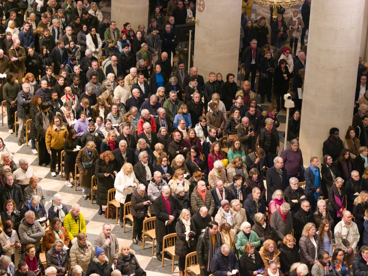 Messe du soir du mercredi 11 décembre 2024 à Notre-Dame de Paris. © Yannick Boschat / Diocèse de Paris.