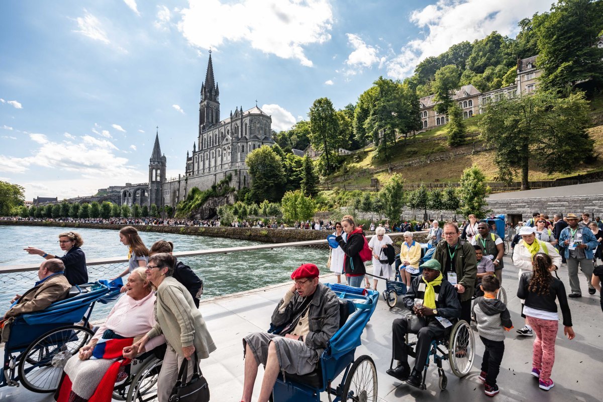 Chemins de Fraternité (Lourdes juin 2018). © Charles Plumey.