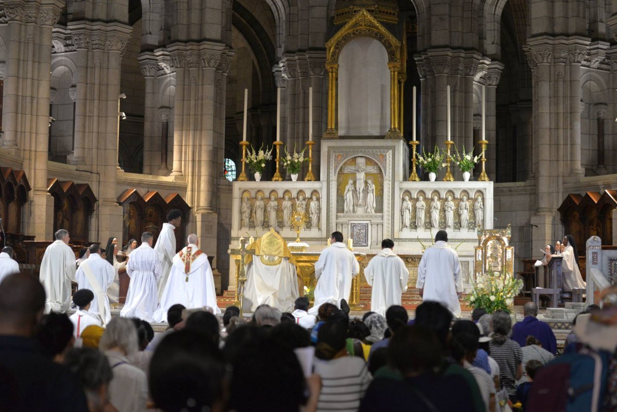 Fête-Dieu au Sacré-Cœur de Montmartre. © Marie-Christine Bertin / Diocèse de Paris.