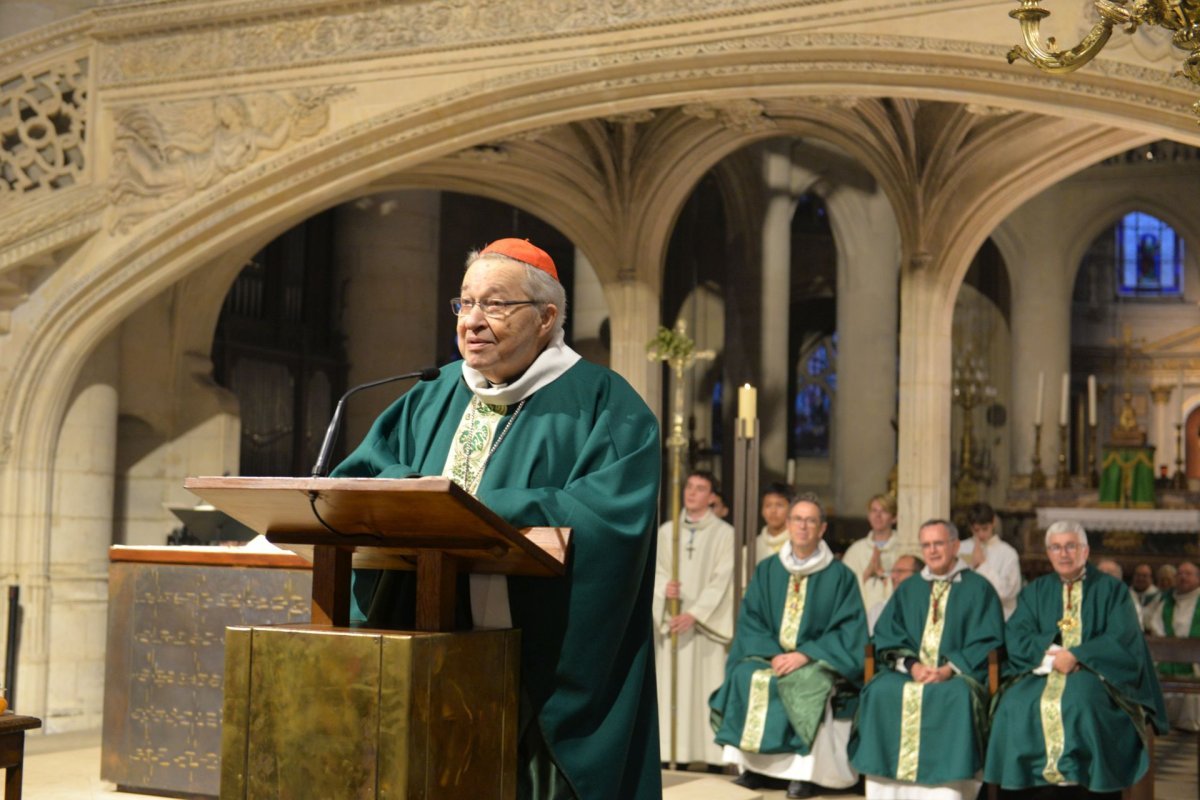 Anniversaire du cardinal André Vingt-Trois. © Marie-Christine Bertin / Diocèse de Paris.