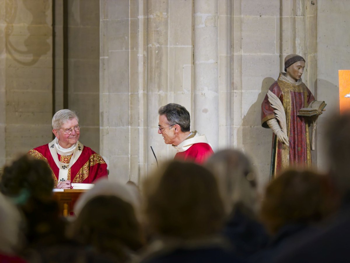 Mémoire des 50 martyrs de l'apostolat à Saint-Germain l'Auxerrois. © Yannick Boschat / Diocèse de Paris.
