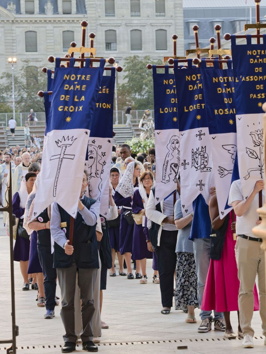 Veille de la fête de l'Assomption à Notre-Dame de Paris 2025. © Yannick Boschat / Diocèse de Paris.