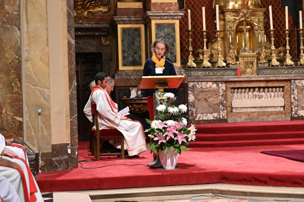 Messe de rentrée en la fête de la Saint-Luc. © Marie-Christine Bertin / Diocèse de Paris.