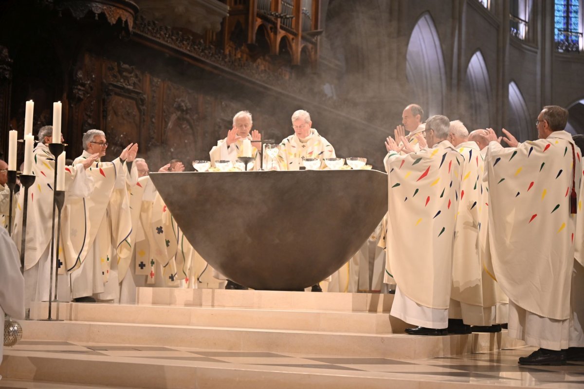 Messe en présence des prêtres et diacres de Paris. © Marie-Christine Bertin / Diocèse de Paris.