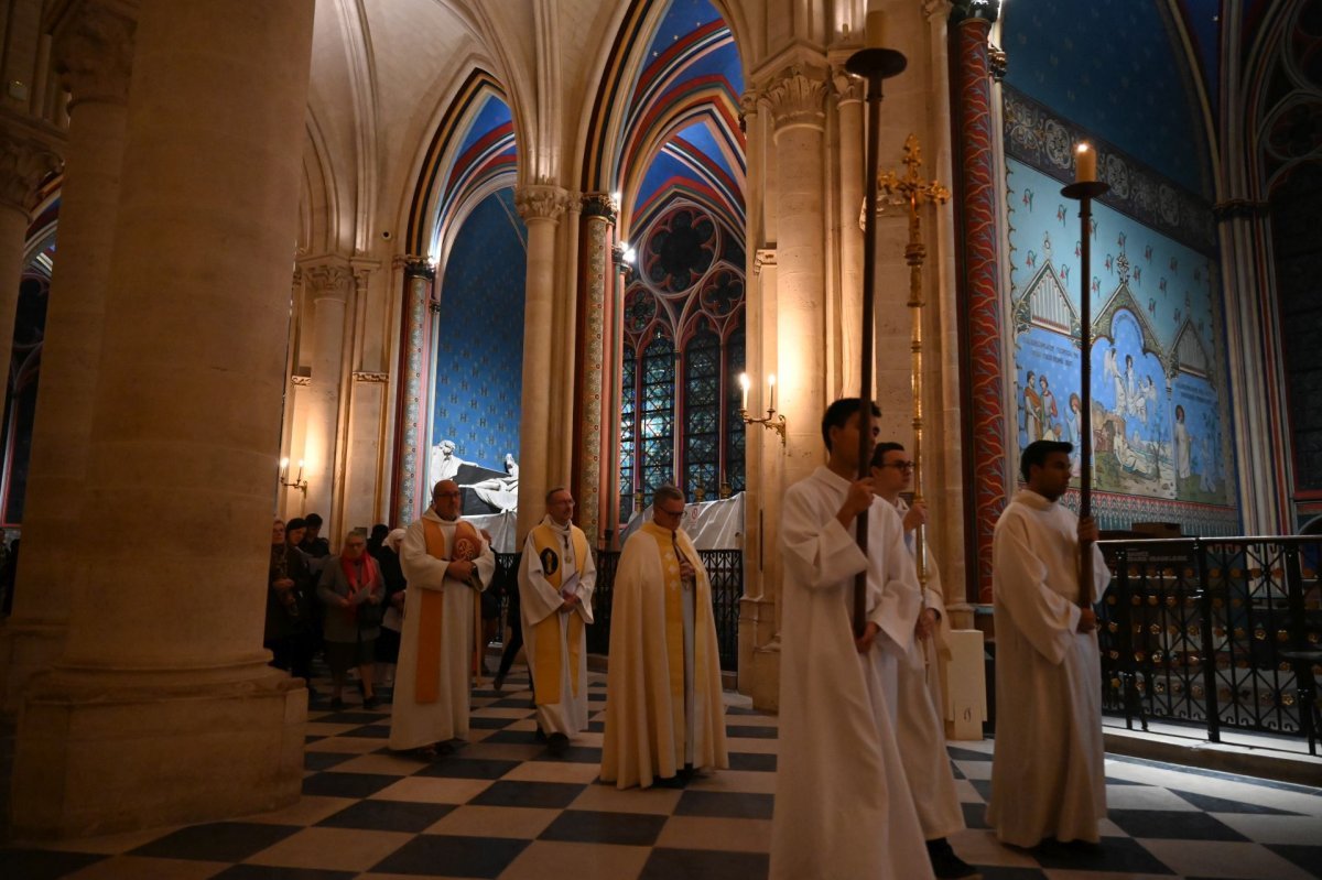 Veillée de l'espérance à Notre-Dame de Paris. © Marie-Christine Bertin / Diocèse de Paris.