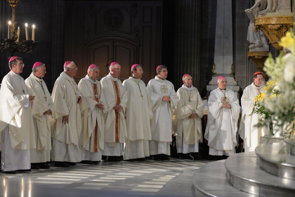 Accueil de Mgr Laurent Ulrich, archevêque de Paris. © Marie-Christine Bertin / Diocèse de Paris.
