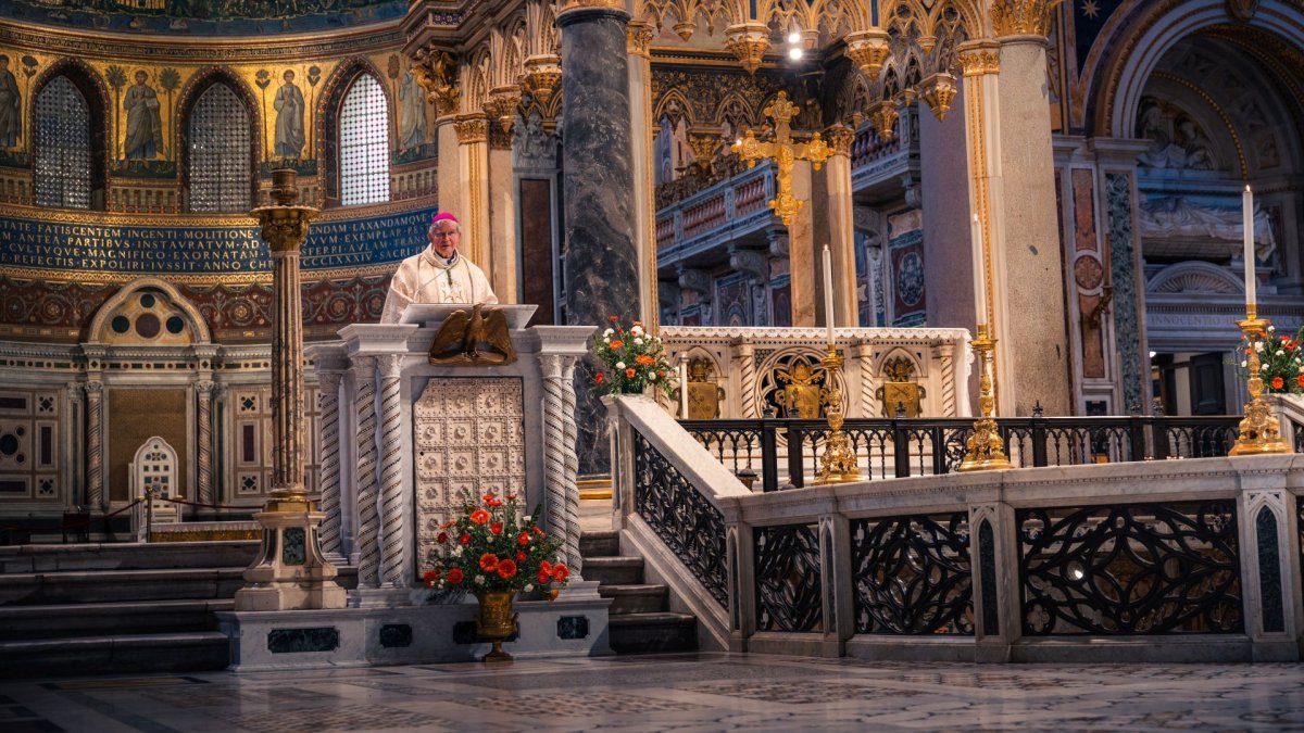 Pèlerinage jubilaire à Rome - 25 février. Saint-Jean de Latran © Liam Hoarau / Diocèse de Paris.