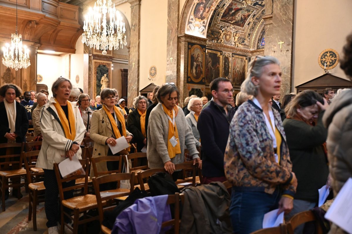 Messe de rentrée en la fête de la Saint-Luc. © Marie-Christine Bertin / Diocèse de Paris.