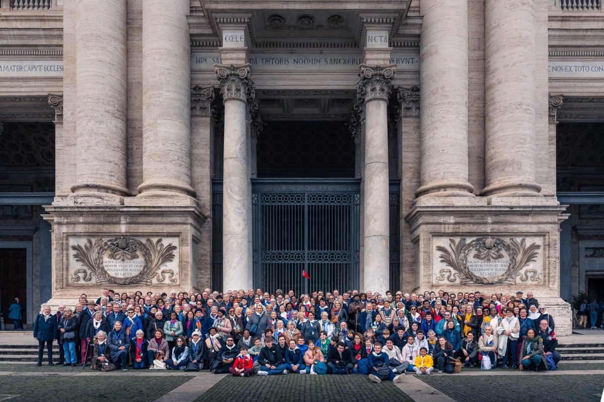 Pèlerinage jubilaire à Rome - 25 février. Saint-Jean de Latran © Liam Hoarau / Diocèse de Paris.
