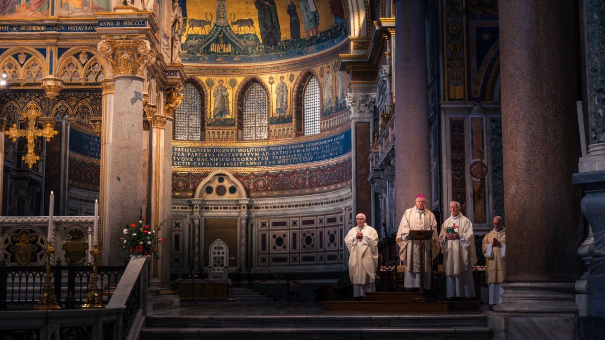 Pèlerinage jubilaire à Rome - 25 février. Saint-Jean de Latran © Liam Hoarau / Diocèse de Paris.