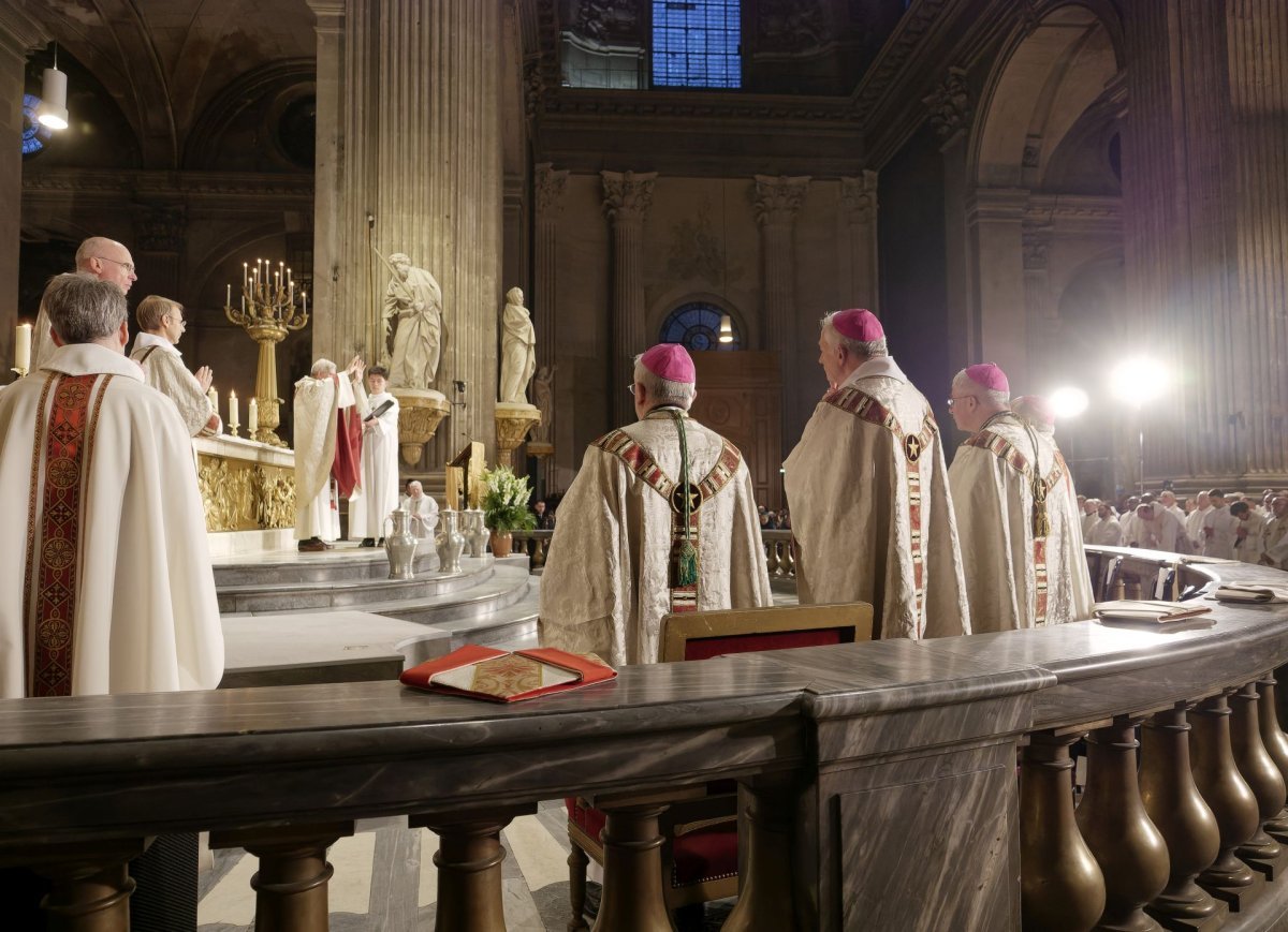 Messe chrismale 2024. © Yannick Boschat / Diocèse de Paris.
