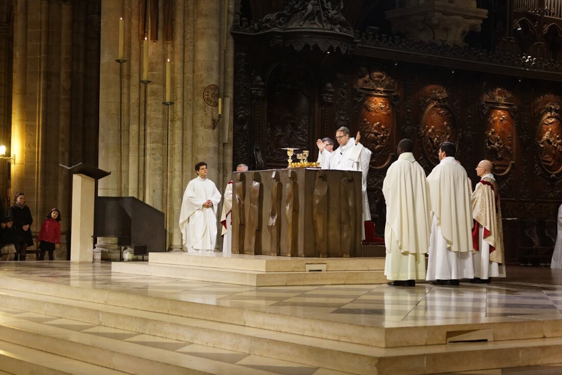 Liturgie eucharistique. © Yannick Boschat / Diocèse de Paris.