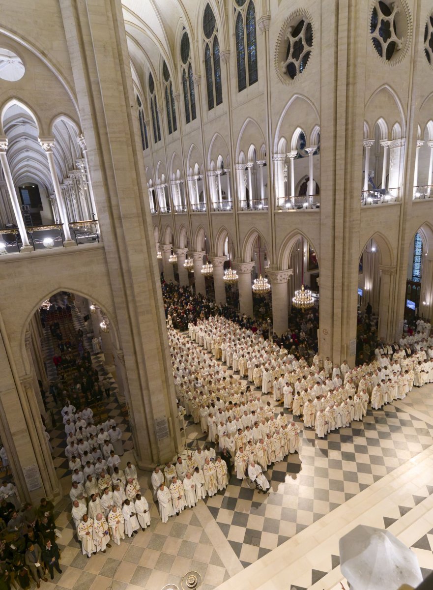 Messe en présence des prêtres et diacres de Paris. © Yannick Boschat / Diocèse de Paris.