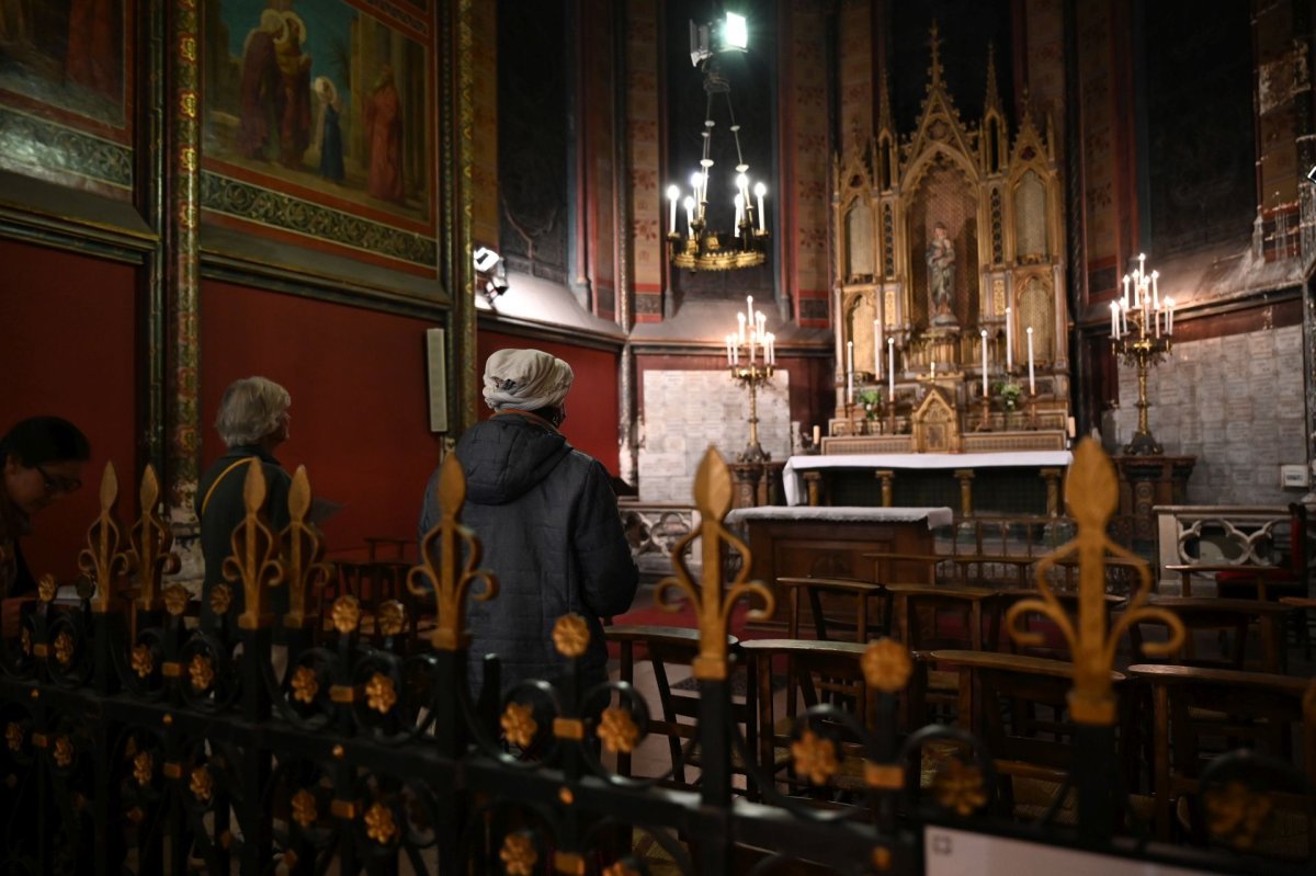 Veillée de l'espérance à la basilique Sainte-Clotilde. © Marie-Christine Bertin / Diocèse de Paris.