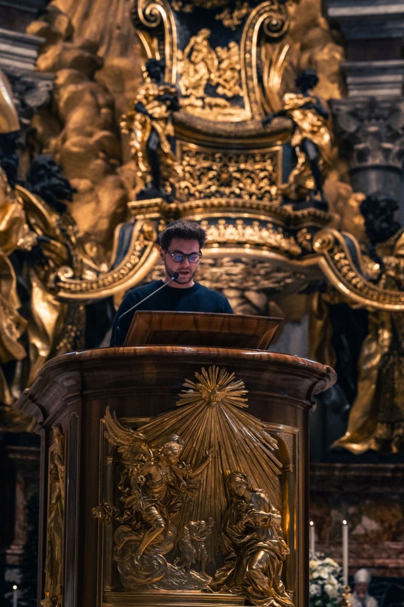 Pèlerinage jubilaire à Rome - 27 février. Basilique Saint-Pierre. © Liam Hoarau / Diocèse de Paris.