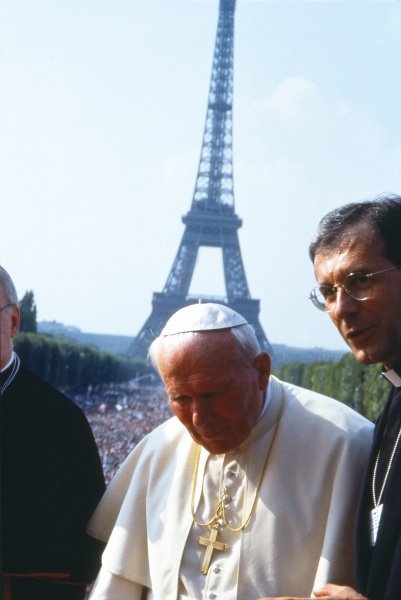 Jean-Paul II aux JMJ de 1997 à Paris. © Denis Metzinger.