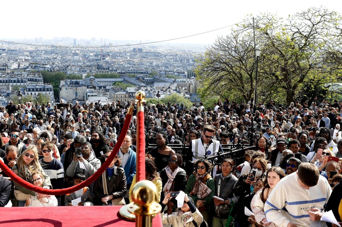 Chemin de croix de Montmartre 2025. © Trung Hieu Do / Diocèse de Paris.