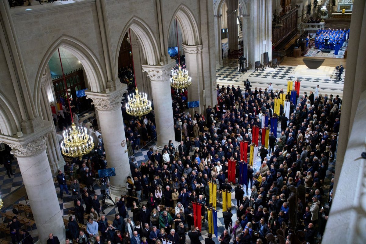 Office de réouverture de Notre-Dame de Paris. © Régine Mahaux pour le Diocèse de Paris.