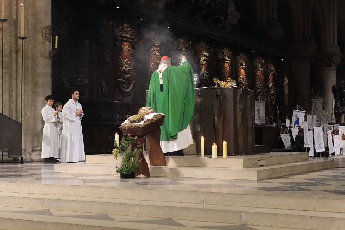 Messe à Notre-Dame de Paris. © Yannick Boschat / Diocèse de Paris.
