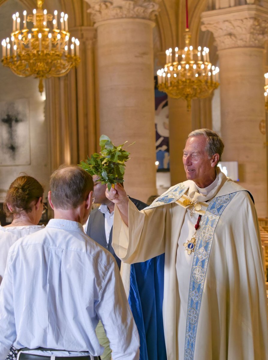 Veille de la fête de l'Assomption à Notre-Dame de Paris 2025. © Yannick Boschat / Diocèse de Paris.